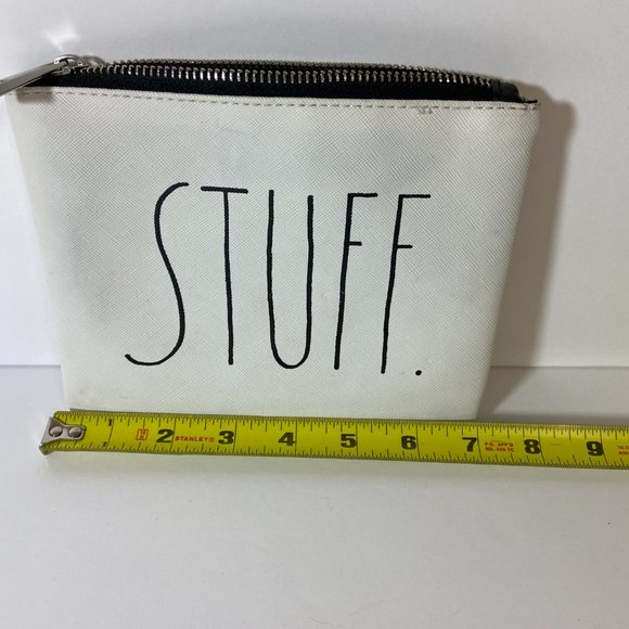 Rae Dunn Zipper Pouch STUFF. - Picture 5 of 6